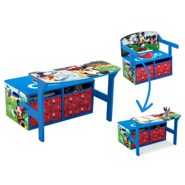 Delta Children Kids Activity Bench, Disney Mickey 