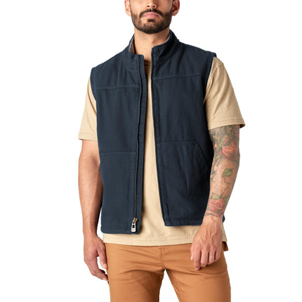 Dickies Mens Canvas High Pile Fleece Lined Vest, R