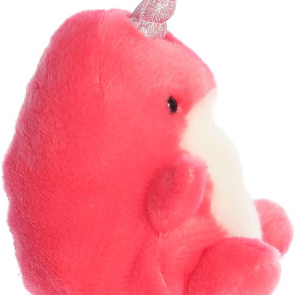Aurora® Adorable Palm Pals™ Nia Narwhal™ Stuffed Animal - Pocket-Sized Play - Collectable Fun - Pink 5 Inches