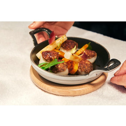 STAUB Oval Magnetic Wood Trivet, 9"