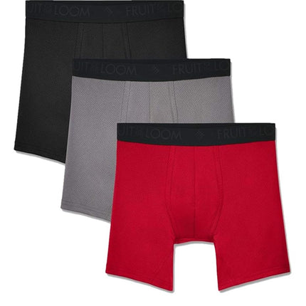 Fruit of the Loom Men's Breathable Underwear Boxer