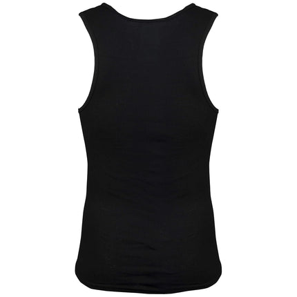 Gildan Men's A-Shirt Tanks, Multipack, Style G1104 Underwear, Black (6 Pack), XL (Pack of 6)
