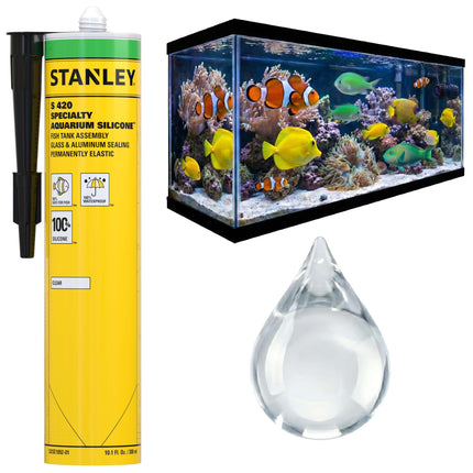 Stanley Waterproof Aquarium Silicone - 1x10.1 Fl. 