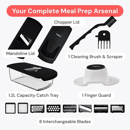 Fullstar Pro Original Vegetable and Mandoline Slicer - 8 Blades
