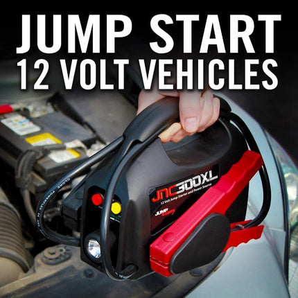 Clore Automotive JNC300XL Jump-N-Carry 900 Peak Amp Ultraportable 12-Volt Jump Starter with Light