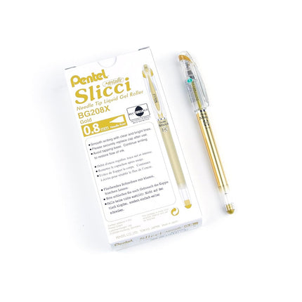 Pentel Arts Slicci Liquid Gel Rollerball Pen, Art,
