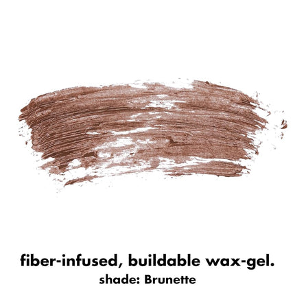 e.l.f., Wow Brow Gel, Volumizing, Buildable, Wax-Gel Hybrid, Creates Full, Voluminous-Looking Brows, Locks Brow Hairs In Place, Brunette, Fiber-Infused, 0.12 Oz