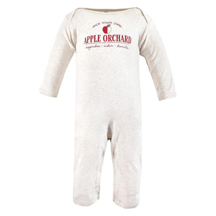 Hudson Baby baby-girls Cotton Coveralls, Apple Orchard, 6-9 Months