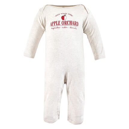 Hudson Baby baby-girls Cotton Coveralls, Apple Orchard, 6-9 Months