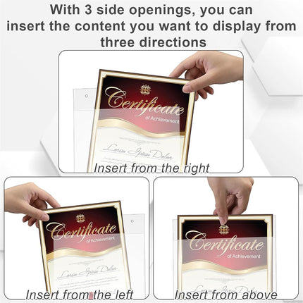 Suzile 8 Pcs Window Sign Holder Suction Cups, Acrylic Door Sign Holder