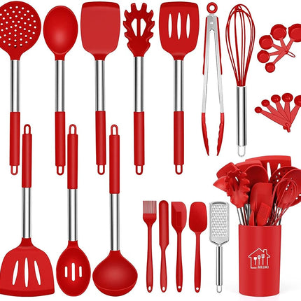 AILUKI Silicone Cooking Utensil Set, Kitchen Utens