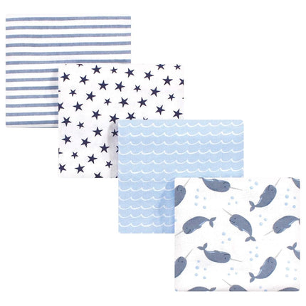 Hudson Baby Unisex Baby Cotton Flannel Receiving B