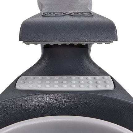 Dexas Pets Collapsible KlipScoop Collapsible Dry Dog Food Scoop and Dog Food Bag Clip, 2 Cup Capacity, Light Gray (PW670432429)