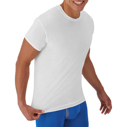 Hanes Men's X-temp Comfort Cool Crewneck 5-pack Undershirt, White, M UK