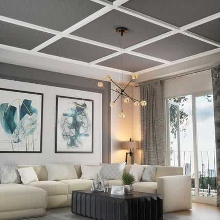 Ekena Millwork CC05ICI02X20X20TR 20"W x 2"P x 20"L Inner Cross Intersection for 5" Traditional Coffered Ceiling System