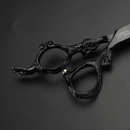 6/7 inch Hairdressing Scissors Set Barber Shop Hair Beauty Shears Styling Tools (6-inch flat)