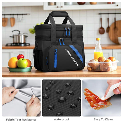 Maelstrom Insulated Lunch Box, 20L Double Deck Cooler Bag for Men Women