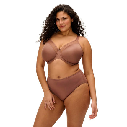 Elomi Women's Plus Size Smooth Underwire Molded Bra Full Coverage, Clove, 40E