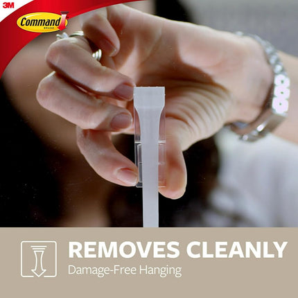 Command Medium Decorative Wall Hooks, Damage Free Hanging Wall Hooks with Adhesive Strips, No Tools Wall Hooks for Hanging Christmas Decorations, 2 Black Hooks and 4 Command Strips