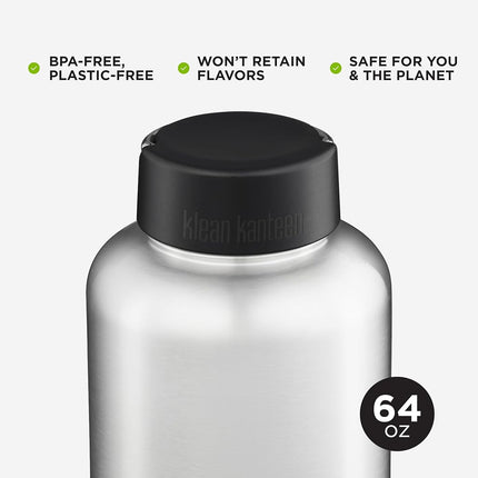 Klean Kanteen Wide Deckel Brushed Stainless 1900 ml