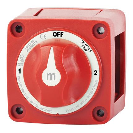 Blue Sea Systems Battery Switch m-Series 3 Position Selector, 6008