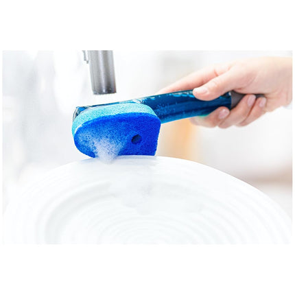 Scotch-Brite Non-Scratch Advanced Soap Control Dishwand Kit, Includes 1 Wand & 6 Refill Pads, Control Soap with A Button, Keep Your Hands Out of Dirty Water