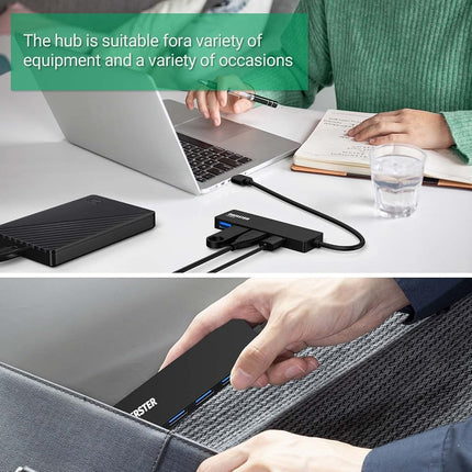 USB Hub 4 in 1 USB 3.0 Hub Ultra Slim USB Adapter USB Splitter USB 3.0 Hub with 4 USB 3.0 Port USB Splitter, i, Windows s Surface,