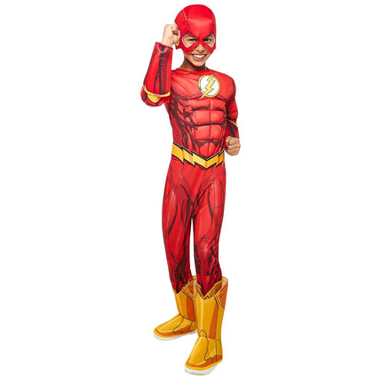 Rubies Official DC Superhero The Flash Deluxe Child's Costume, Child's Size Small Age 3-4 Years, Multiolour Halloween