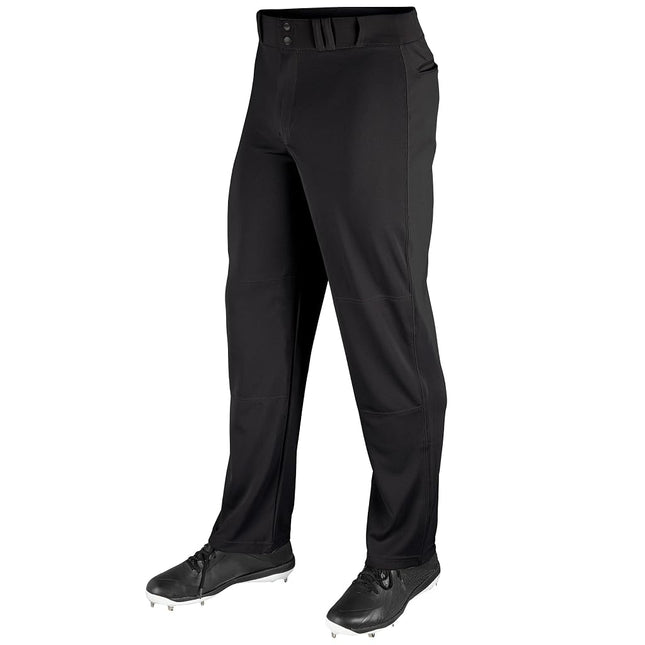 Champro Men's MVP Ob Open Bottom Loose-fit Baseball Pants Black