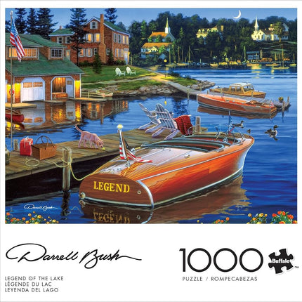 Buffalo Games - Darrell Bush - Legend of The Lake - 1000 Piece Jigsaw Puzzle for Adults -Challenging Puzzle Perfect for Game Nights - Finished Size is 26.75 x 19.75