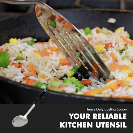 Chef Craft Select Stainless Steel Spoon, Silver