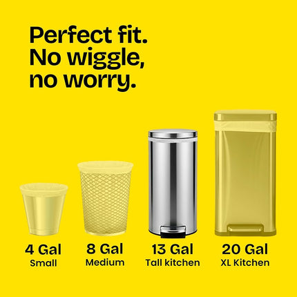 Glad Tall Kitchen Drawstring Trash Bags - Odorshield 13 Gallon White Trash Bag, Febreze Fresh Clean, White, Not Applicable, Febreze - Fresh Clean, 110 Count