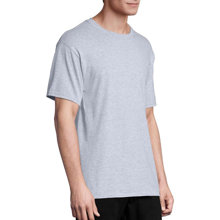 Hanes Men's ComfortSoft T-Shirt (Pack of 4),Light Steel,Medium