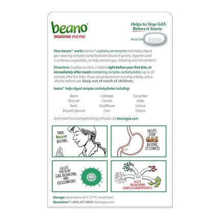 beano Ultra 800 Gas Prevention | Bloating Relief | 100 Tablets | Packaging May Vary