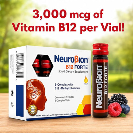 Neurobion B12 Forte 10 Vials x 10 ml packaging may vary