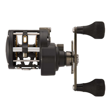 PENN Fathom® II Level Wind, Saltwater Fishing Reel, Conventional Reels, Sea - Nearshore/Lake Fishing, Shore and Kayak Fishing, Unisex, Black Gold, 20 | Left Hand