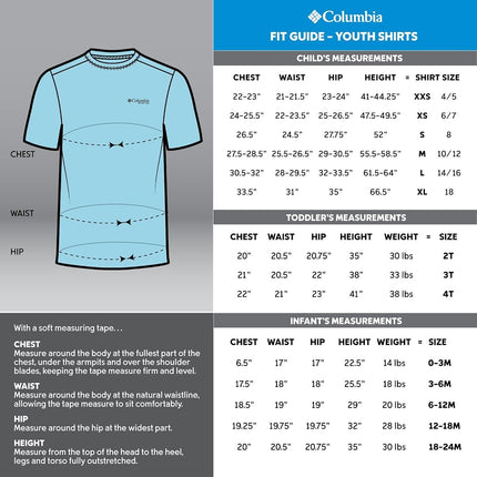 Columbia Youth Boys Terminal Tackle Long Sleeve Tee, Cool Grey/Vivid Blue, X-Large