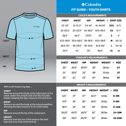 Columbia Sportswear Boy's Terminal Tackle Long Sleeve Tee, Gulf Stream, Large