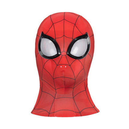 marvel Spider-Man Official Adult Deluxe Zentai Suit - Spandex Jumpsuit with Printed Design and Detachable Spandex Mask with Plastic Eyes