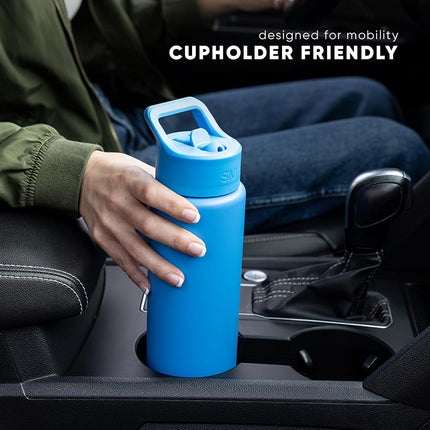 Simple Modern Water Bottle with Straw Lid Vacuum Insulated Stainless Steel Metal Bottles | Reusable Leak Proof BPA-Free Flask for Gym, Travel, Sports | Summit Collection | 22oz, Lavender Mist