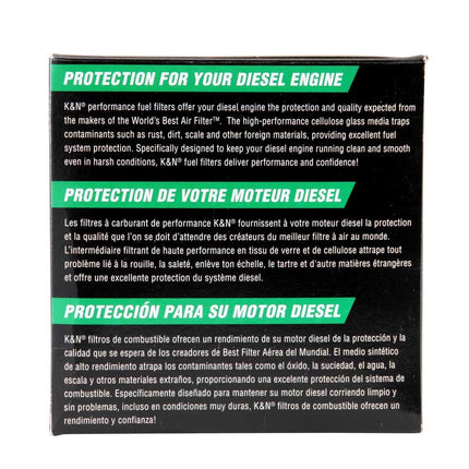 K&N Diesel Fuel Filter: Performance Fuel Filter, Premium Engine Protection, Compatible with 1988-2007 Ford Truck/Van 7.3L Powerstroke Diesel Engines, PF-4000
