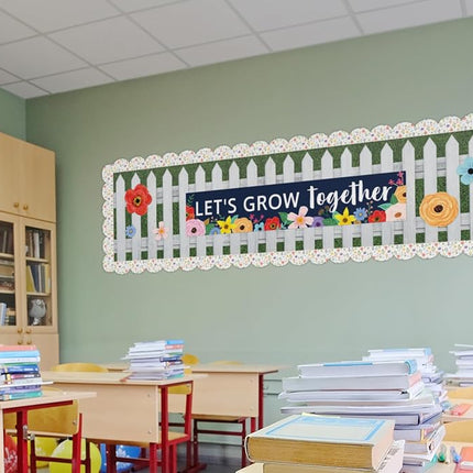 Teacher Created Resources Fun Size White Picket Fence Better Than Paper® Bulletin Board Roll,18 inches x 12 feet