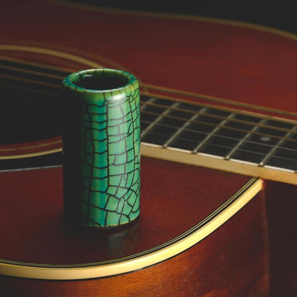 Jade Warrior – Handmade Ceramic Guitar Slide – Warm Tone, Smooth Feel – Artisan Finish – Made in Small Batches – (Medium)