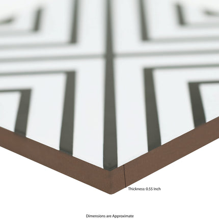 MSI Modena 8 in. x 8 in. Encaustic Matte Porcelain Floor Tile and Wall Tile for Bathroom, Kitchen Backsplash, Accent Wall Tile, and Shower Wall Tile