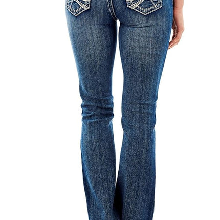 WallFlower Jeans Women's Short Inseam Luscious Curvy Bootcut Jeans, Jenna, 5