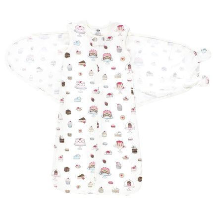 Hudson Baby Saco de Dormir Envolvente Convertible Unisex para Bebé, Sweet Bakery, 0-3 Meses