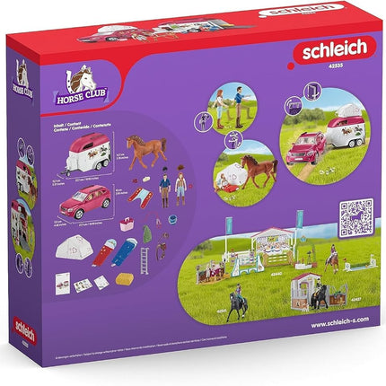 Schleich Horse Club - 110Pc Horse Camping Playset w/ Car and More | 42535