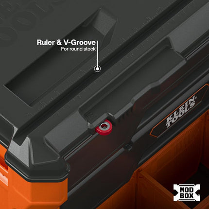 Klein Tools 54890MB MODbox Three Drawer Rolling Toolbox, Tool Storage, Ball Bearing Drawer Slides, Dividers Included