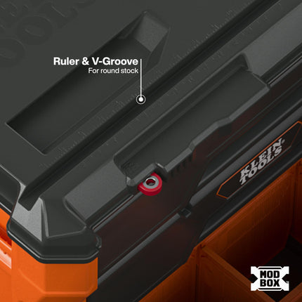 Klein Tools 54890MB MODbox Three Drawer Rolling Toolbox, Tool Storage, Ball Bearing Drawer Slides, Dividers Included