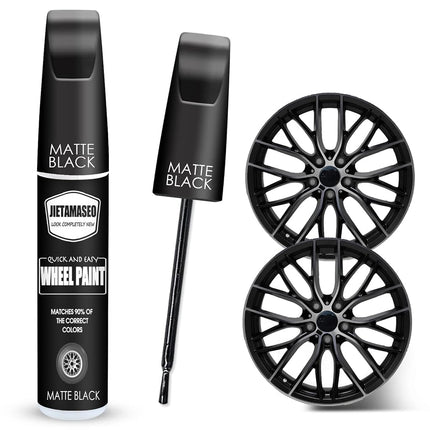 Matte Black Rim Touch Up Paint - Wheel Repair Kit 